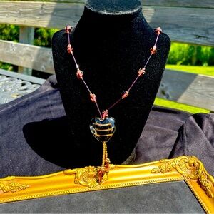 Murano Glass Heart Necklace